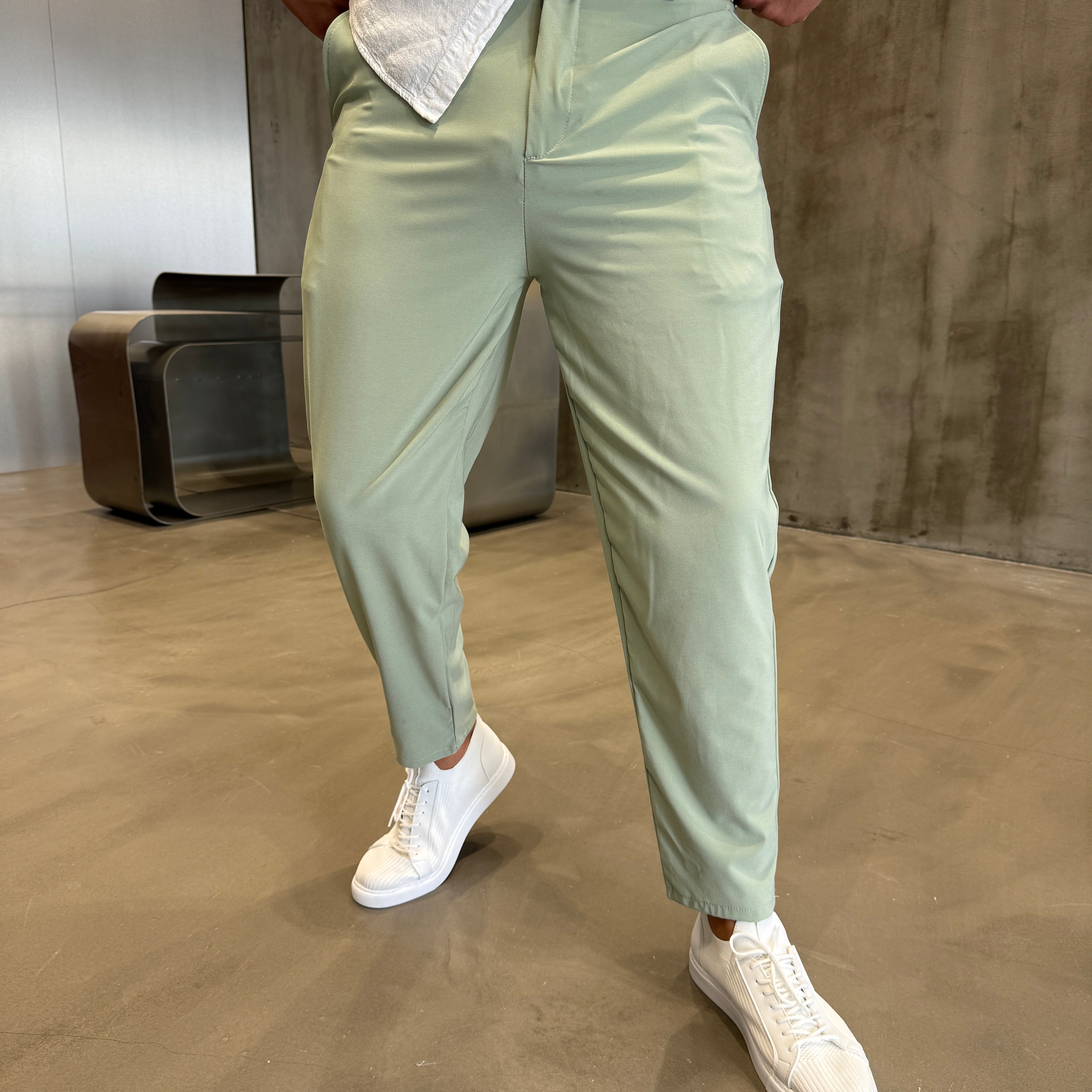 Krem Havuç Kesim Jogger