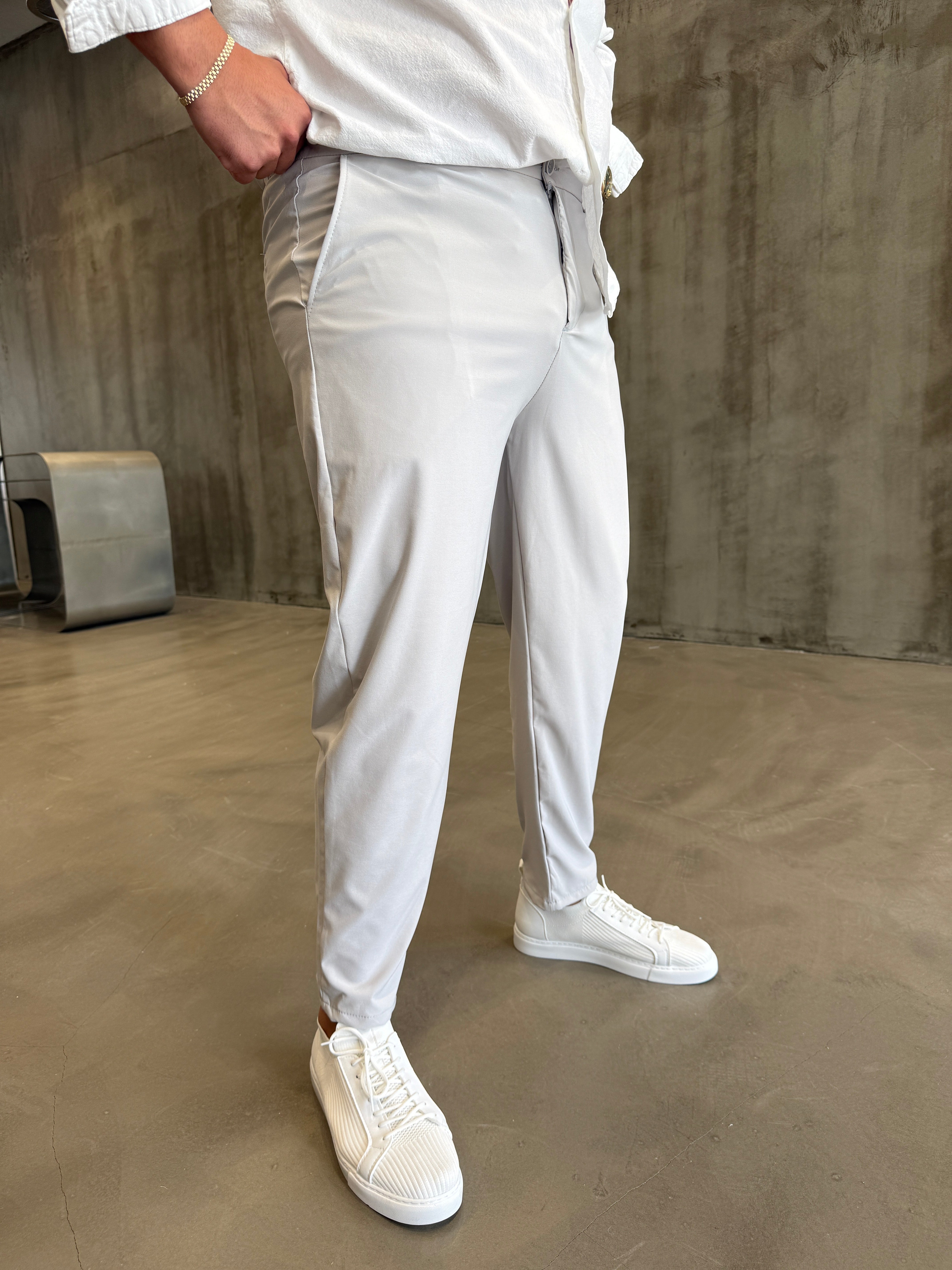 Krem Havuç Kesim Jogger