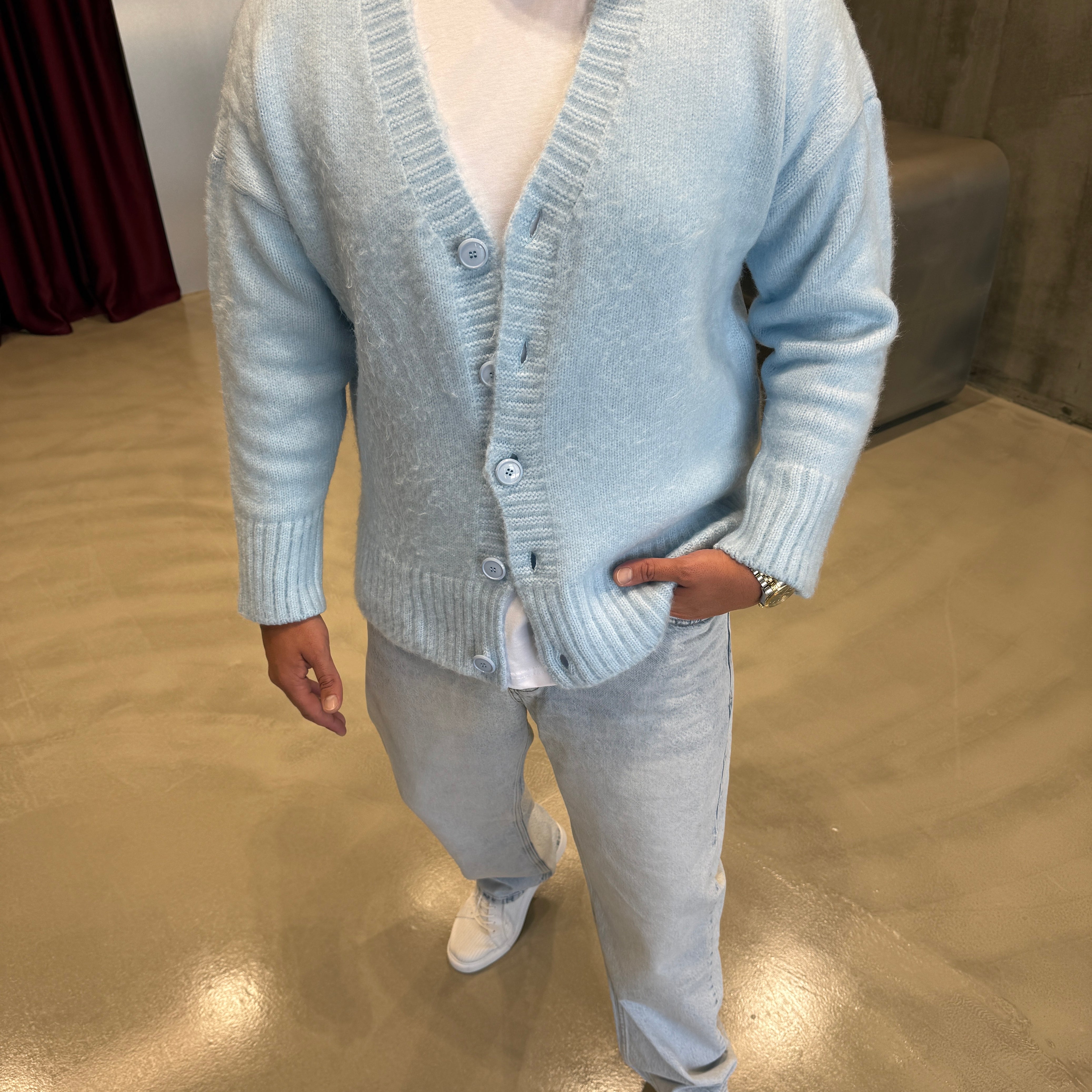 Siyah Sakal Kumaş Hırka