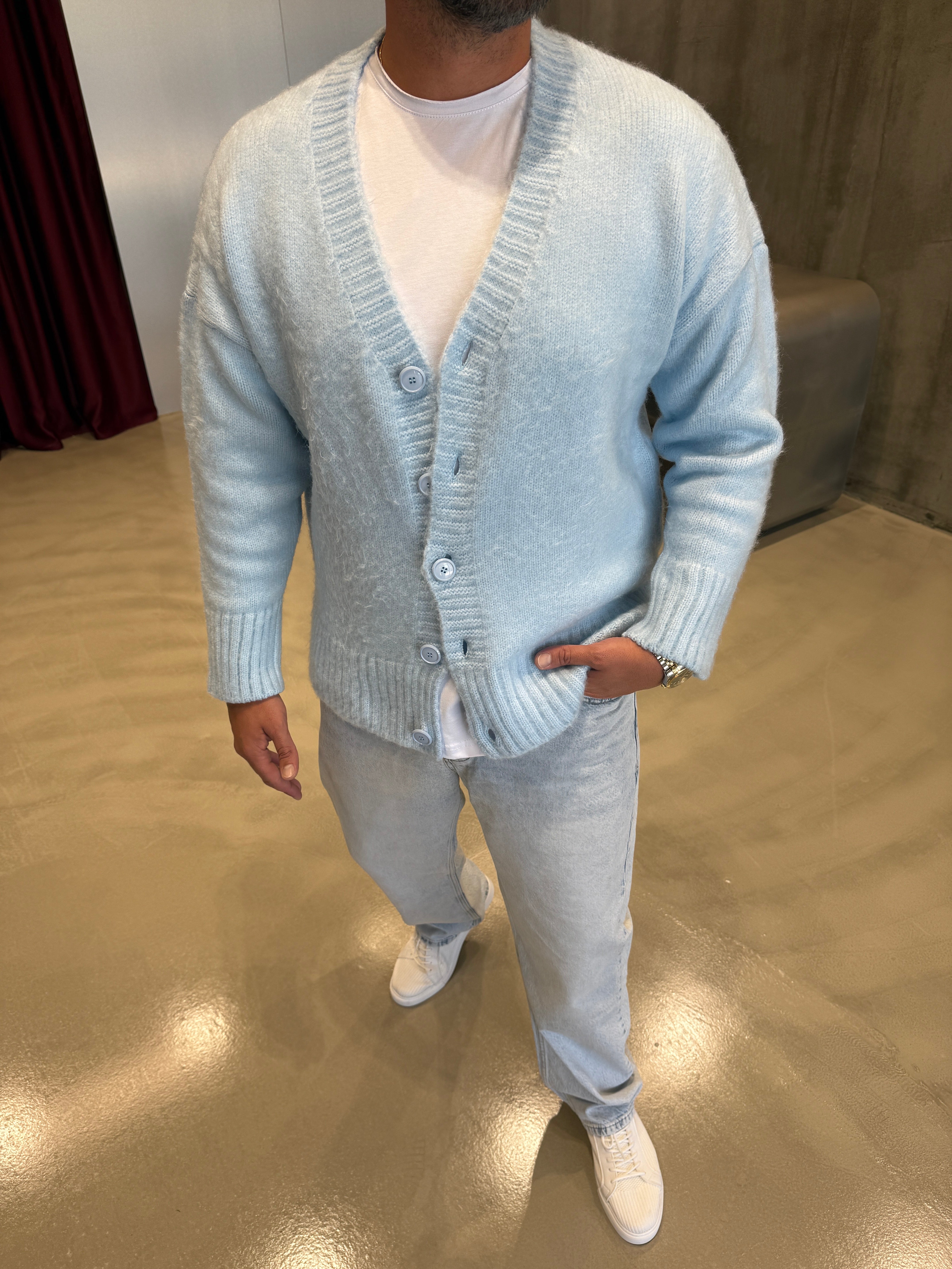 Siyah Sakal Kumaş Hırka