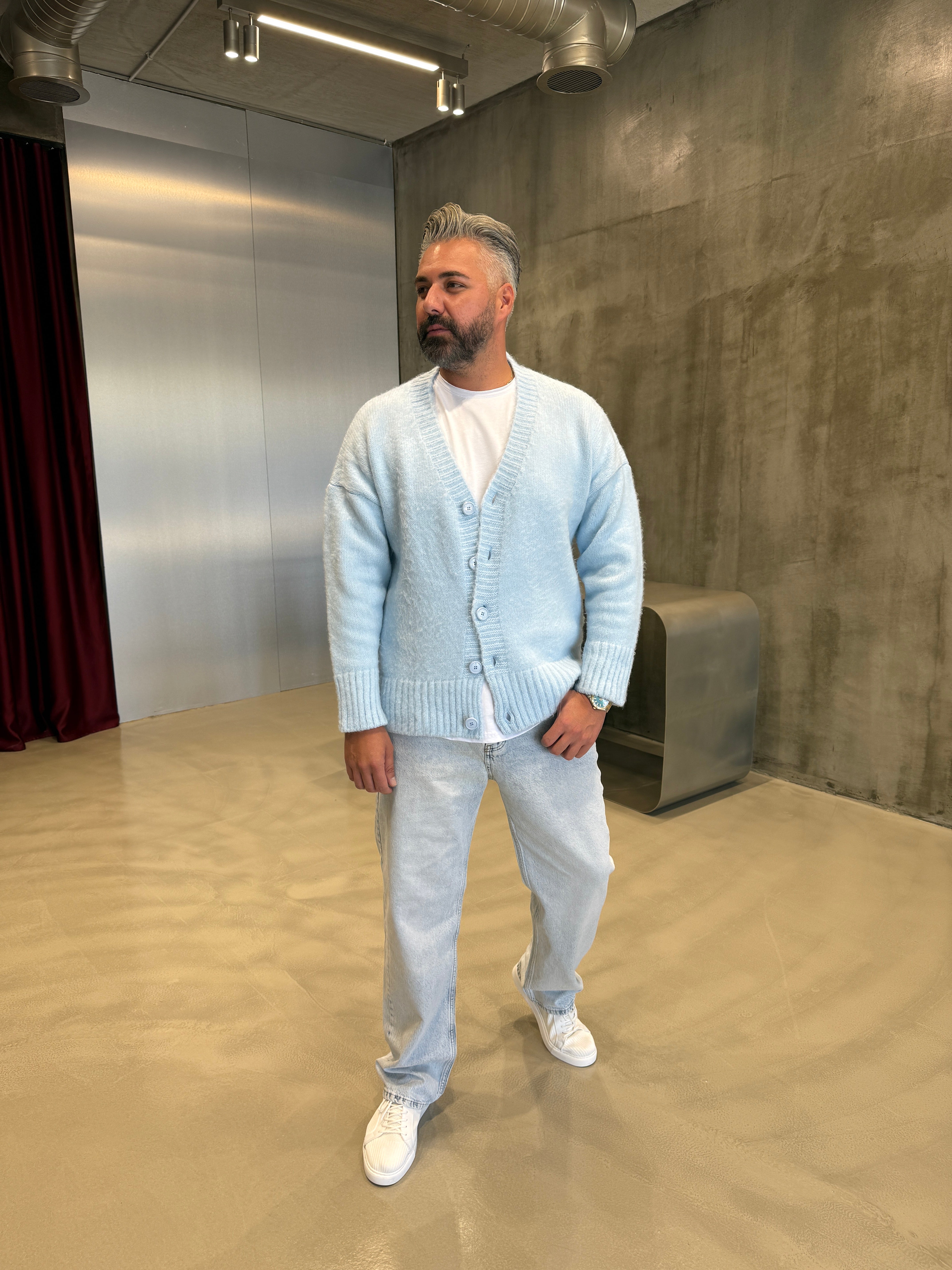 Siyah Sakal Kumaş Hırka