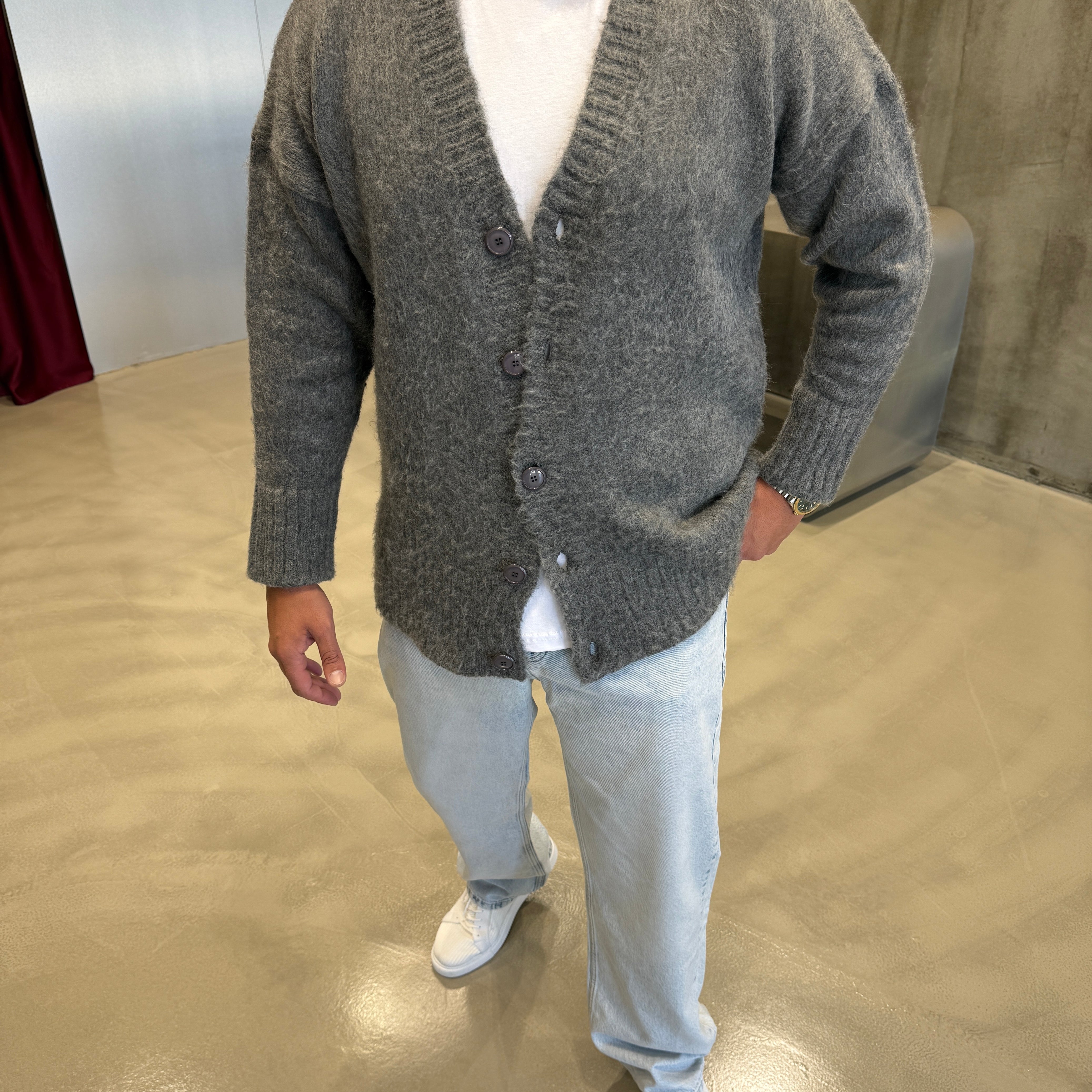 Siyah Sakal Kumaş Hırka