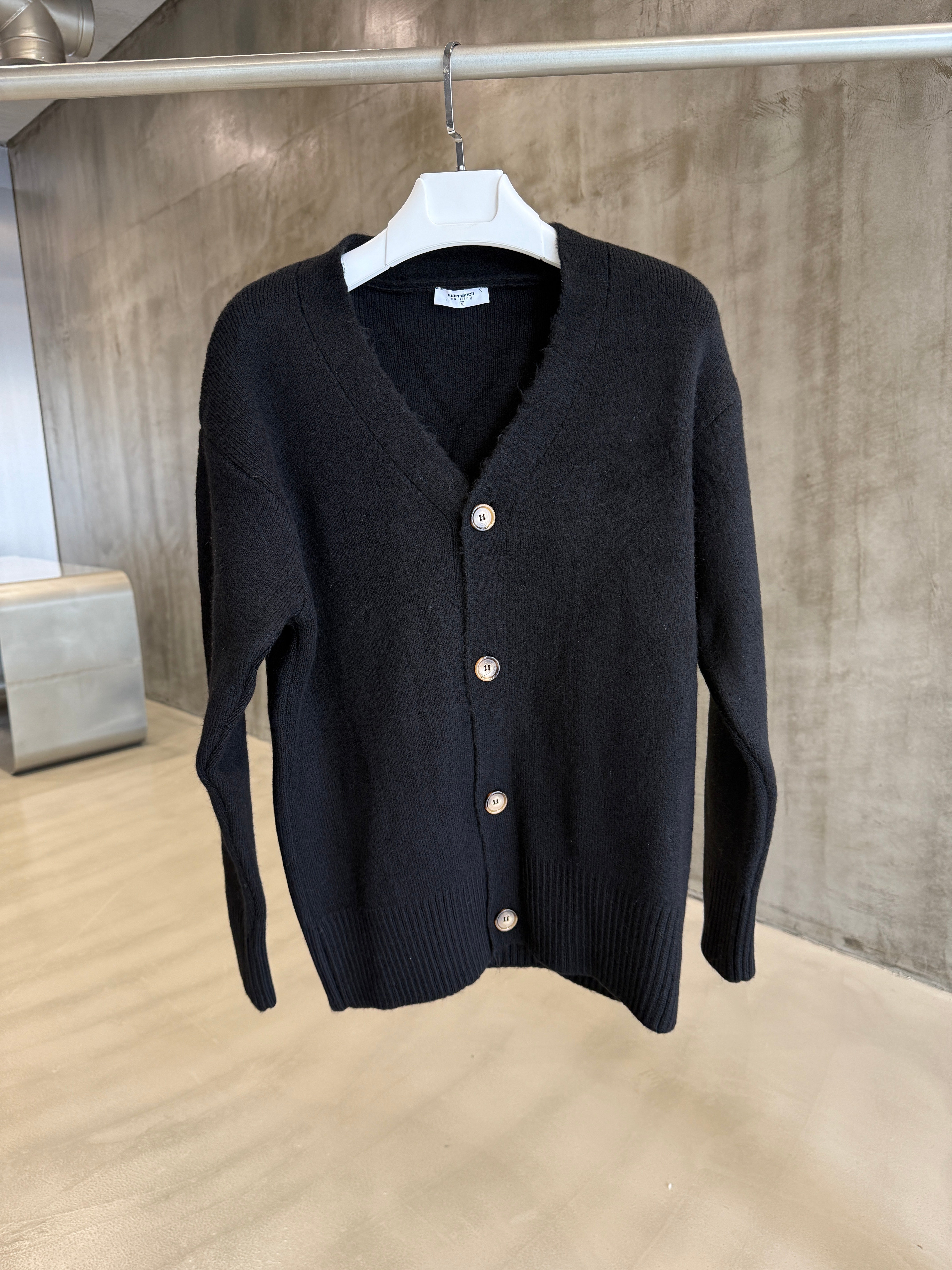 Siyah Keçe Kumaş Hırka