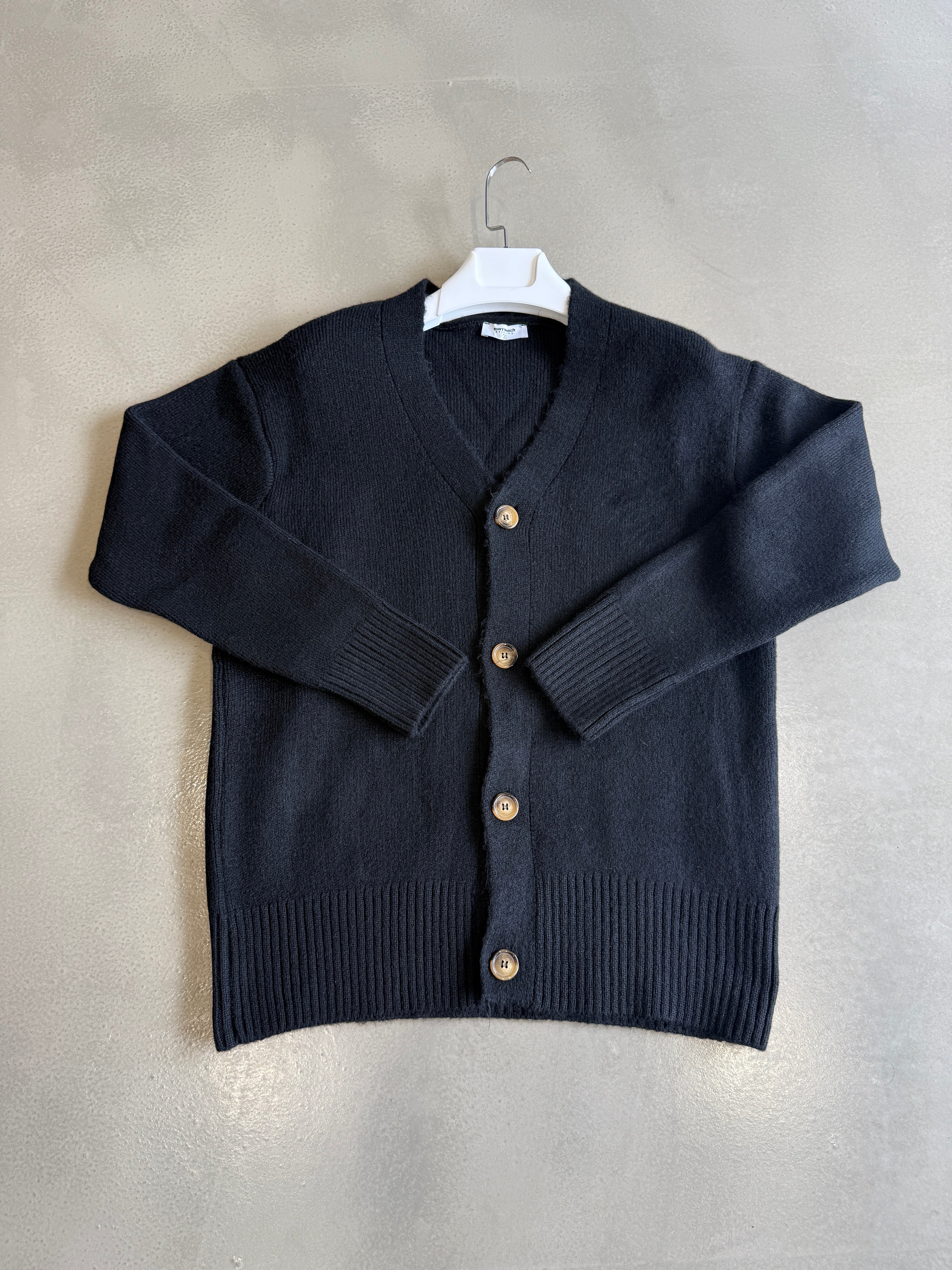 Siyah Keçe Kumaş Hırka