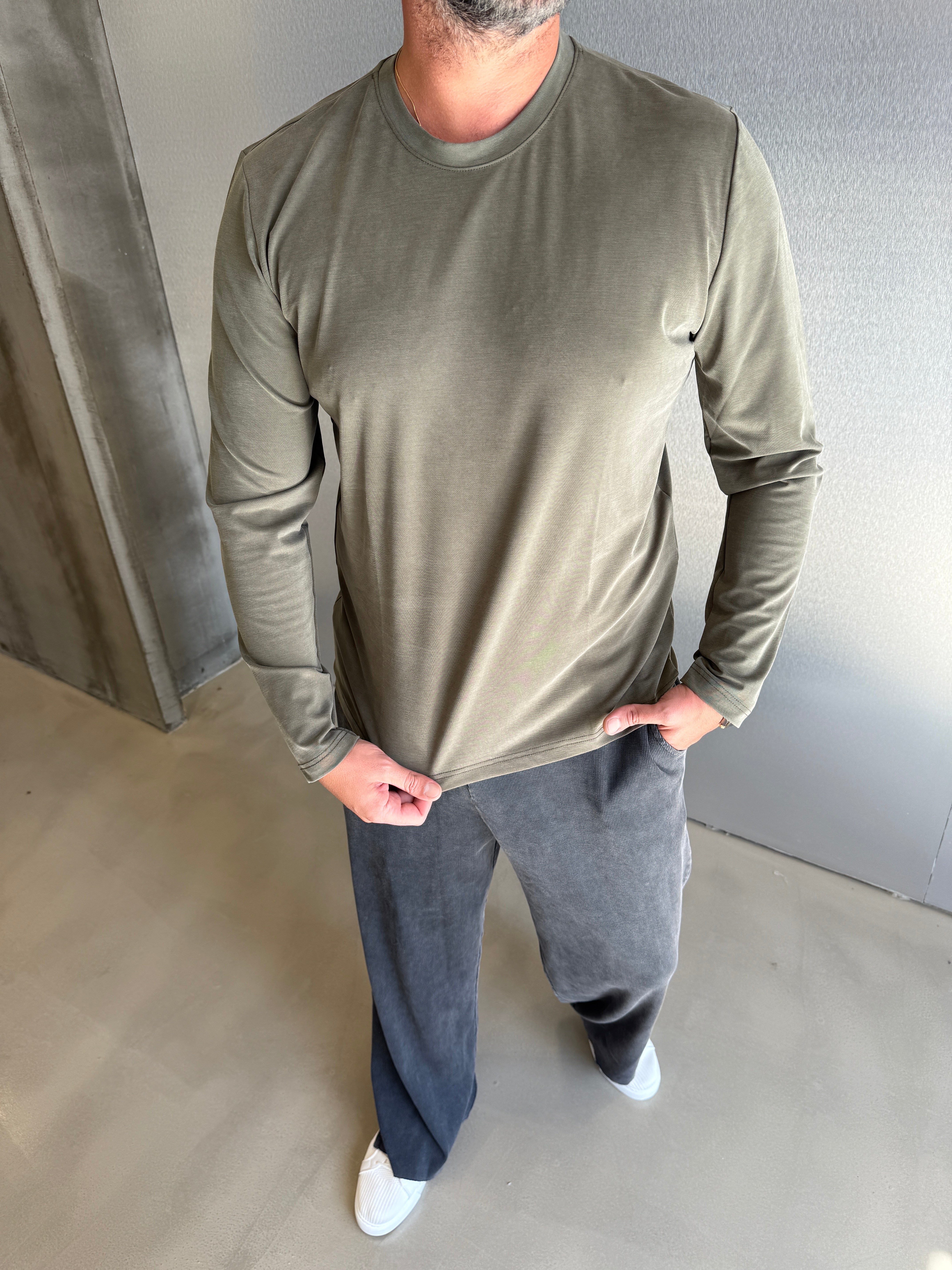 Beyaz OYŞ Uzun Kollu Sweat