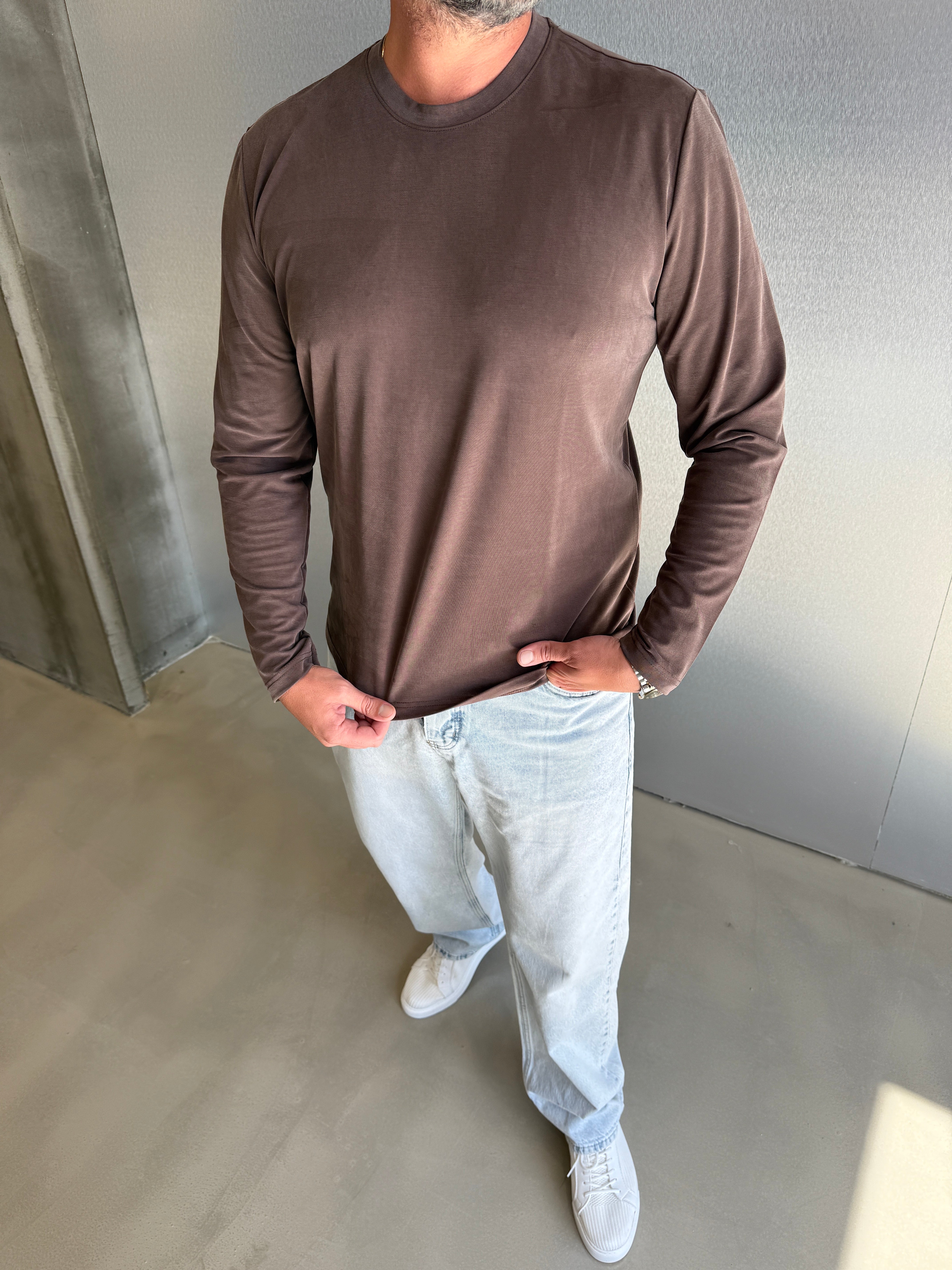 Kahve OYŞ Uzun Kollu Sweat