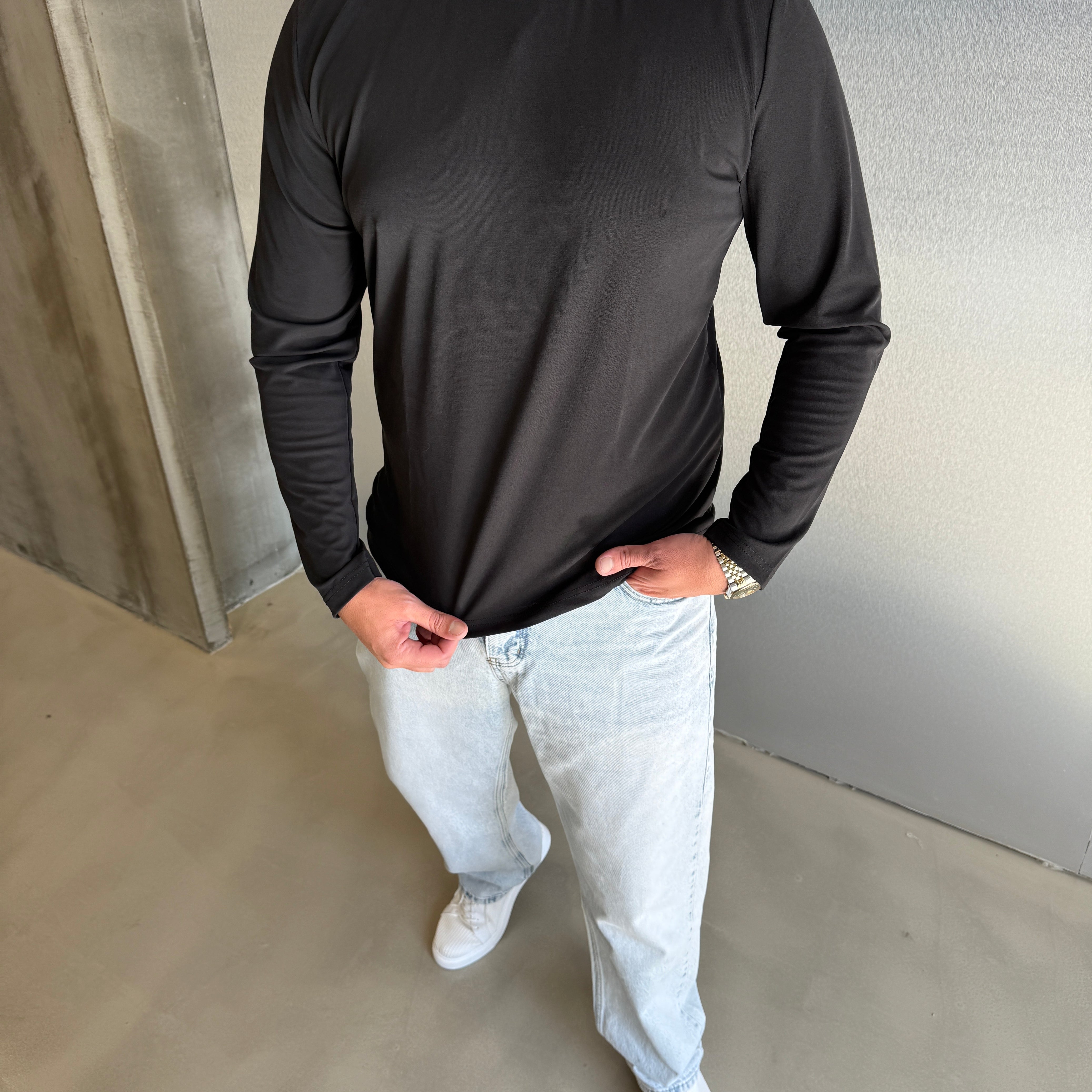 Siyah OYŞ Uzun Kollu Sweat