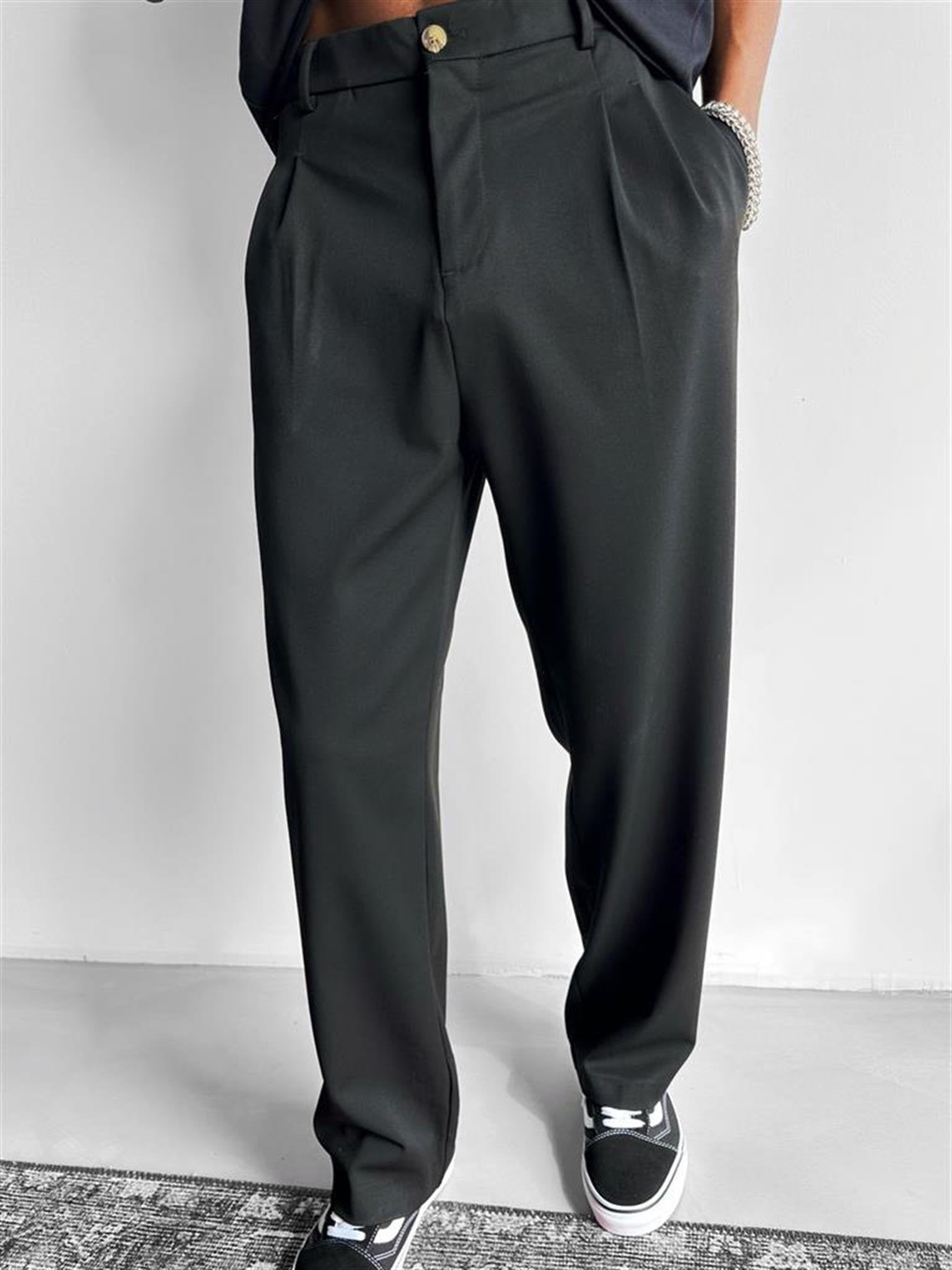 Siyah Baggy Premium Pantolon