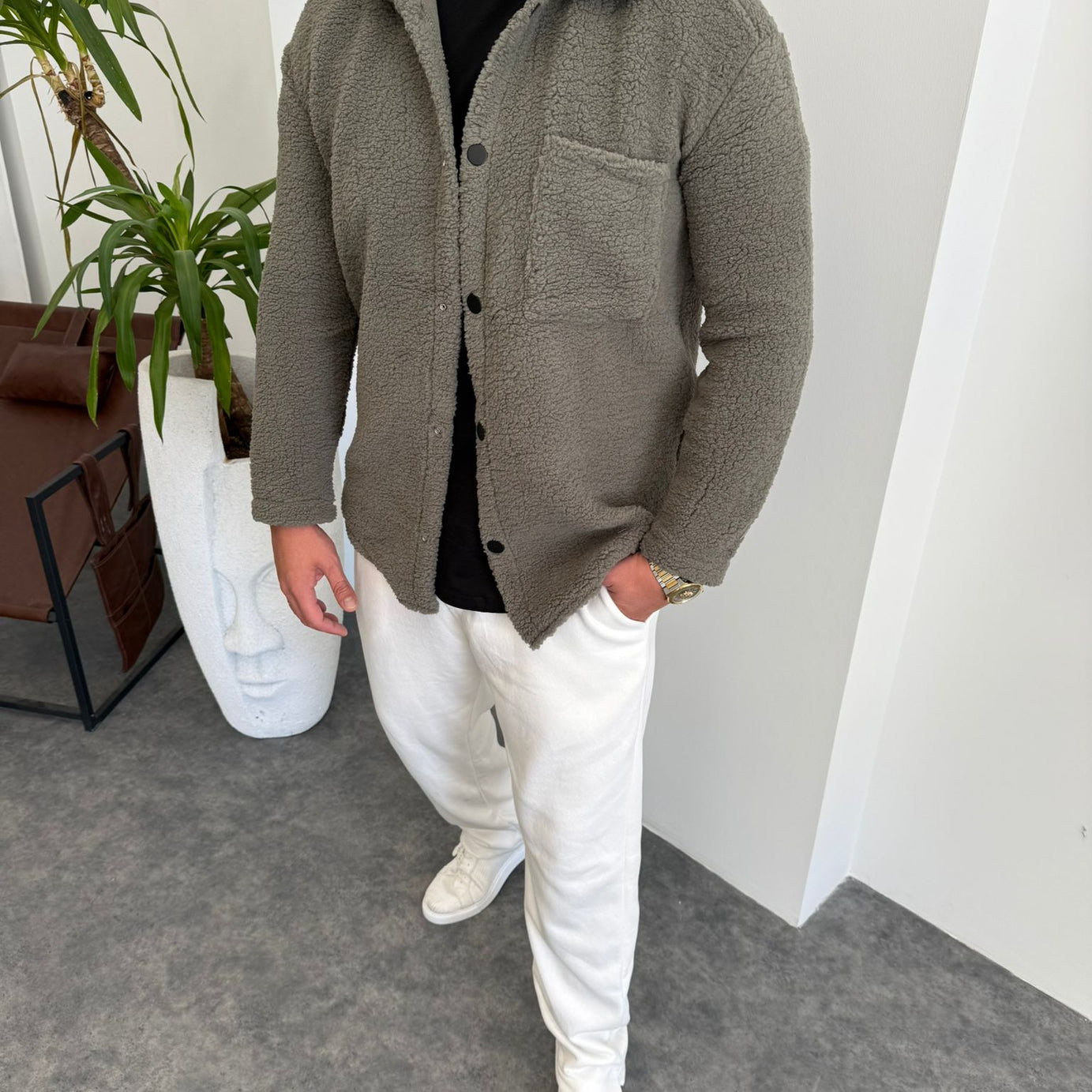 Haki Tek Cepli Peluş