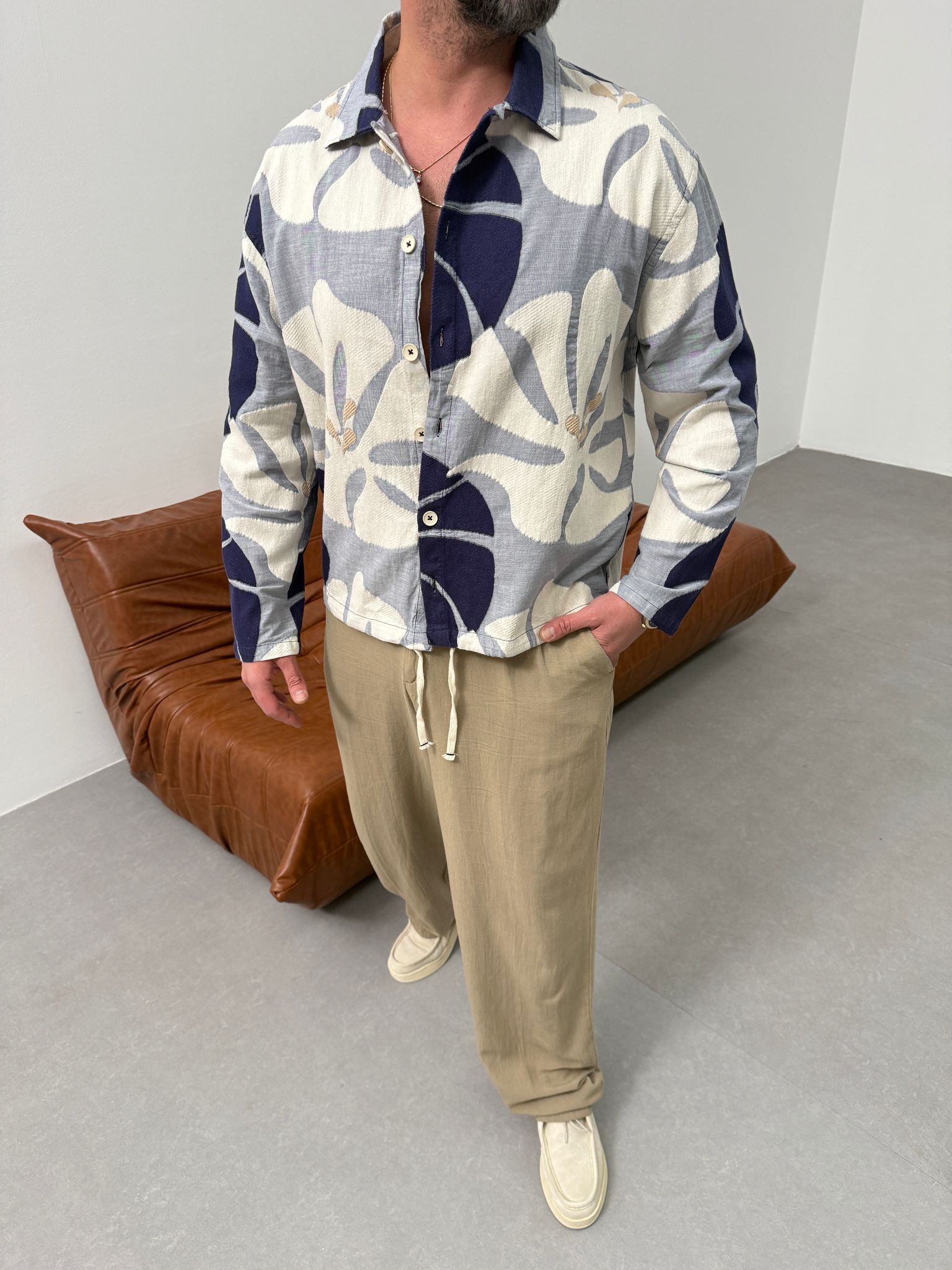 Desenli Tasarım Gömlek