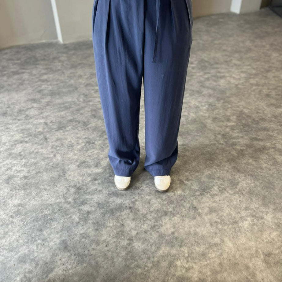 Lacivert Toka Detaylı Modal Pantolon